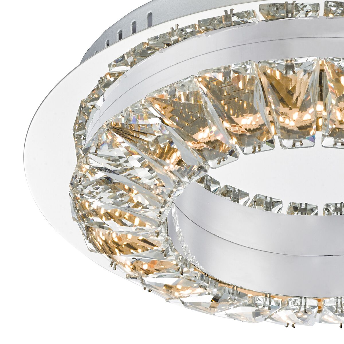 Altamura Flush Polished Chrome & Crystal LED<br>Polished Chrome - Image 4