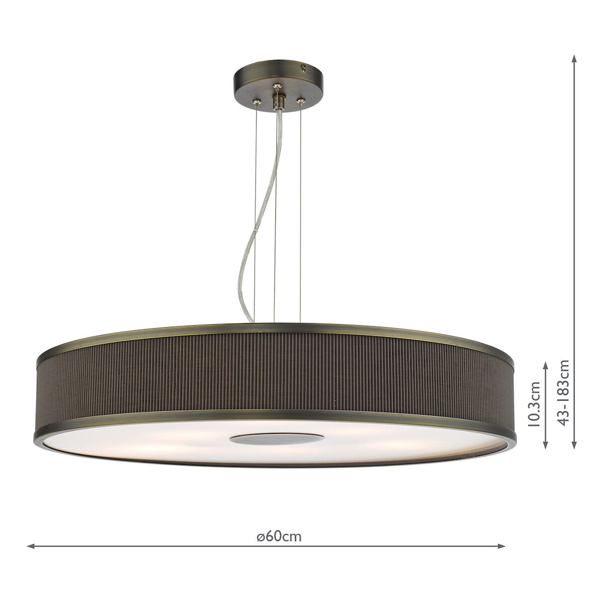 Alvaro 6 Light Single Pendant Antique Bronze Mushroom<br>Antique Bronze - Image 7
