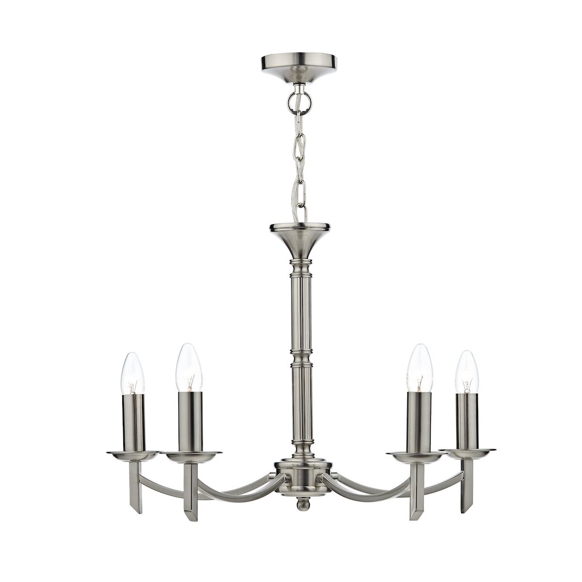 Ambassador 5 Light Dual Mount Pendant Satin Chrome<br>Satin Chrome