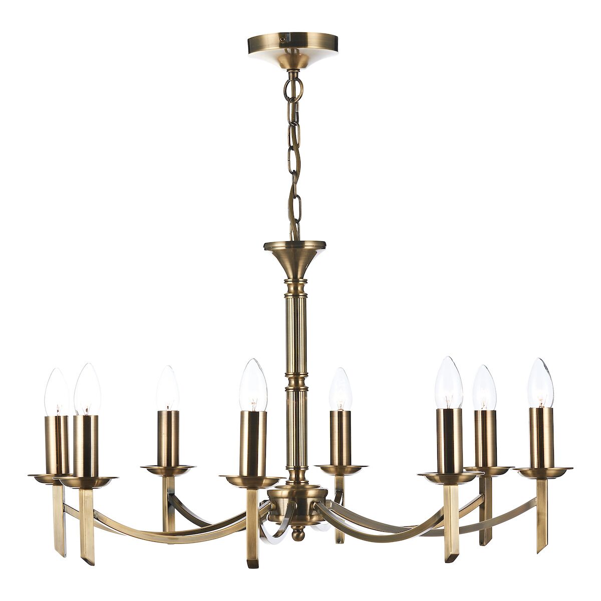 Ambassador 8 Light Dual Mount Pendant Antique Brass<br>Antique Brass