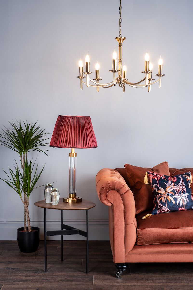 Ambassador 8 Light Dual Mount Pendant Antique Brass<br>Antique Brass - Image 2