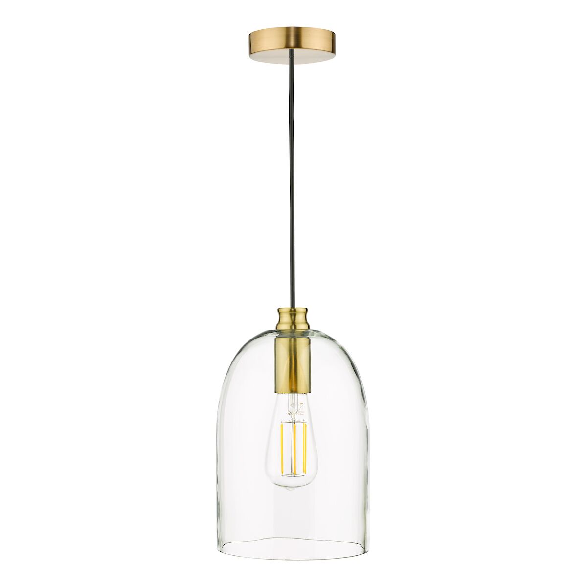 Archie Pendant Satin Bronze Glass<br>Glass - Image 2