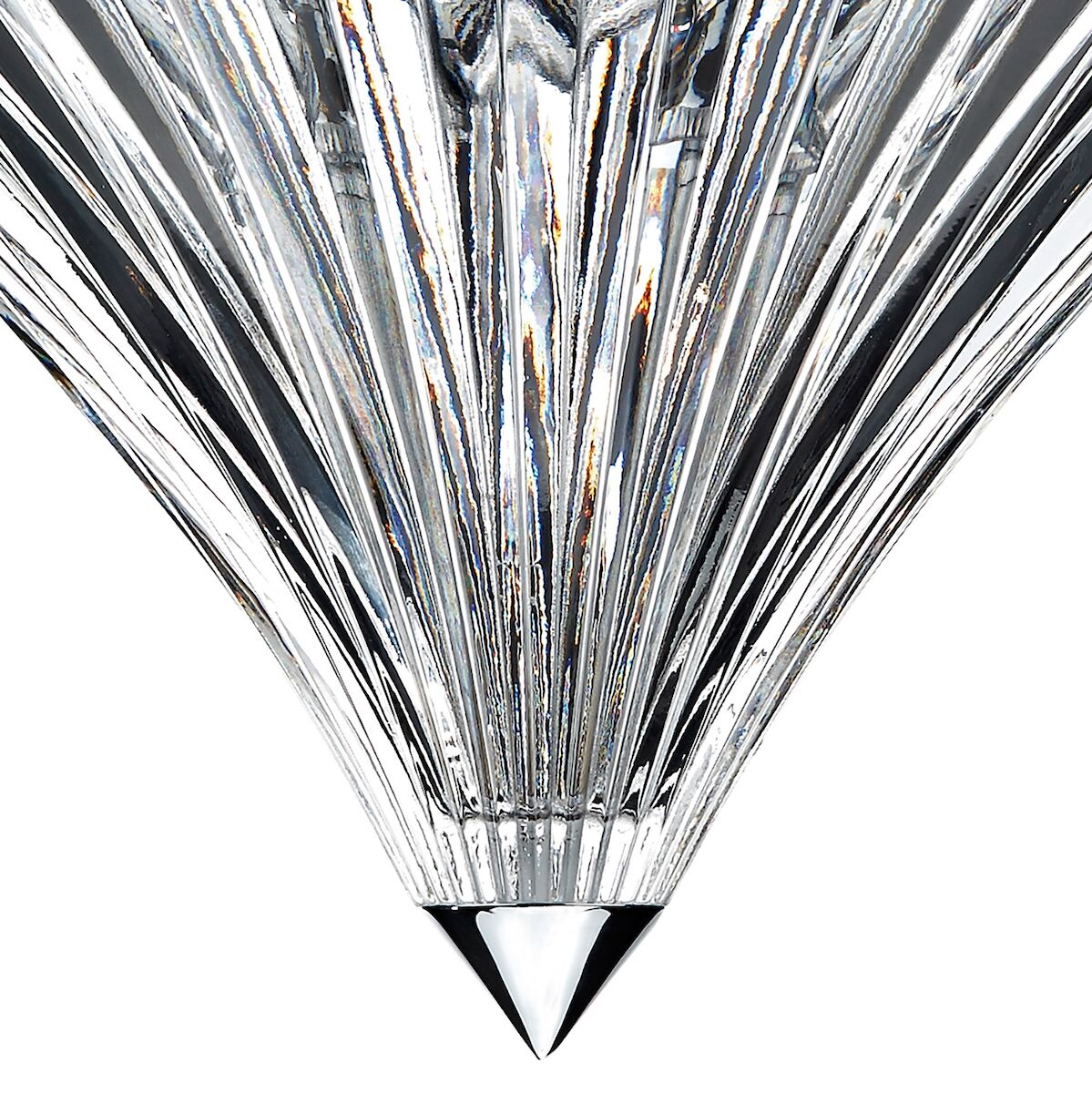 Ardeche 3 Light Flush Polished Chrome<br>Glass - Image 5