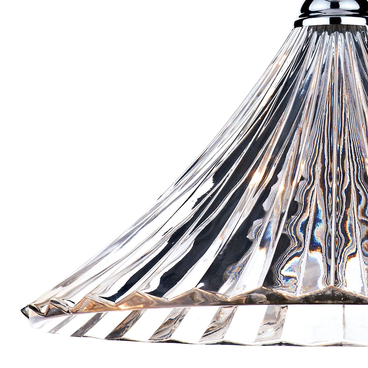 Ardeche 1 Light Large Pendant Clear Glass Polished Chrome<br>Polished Chrome - Image 4