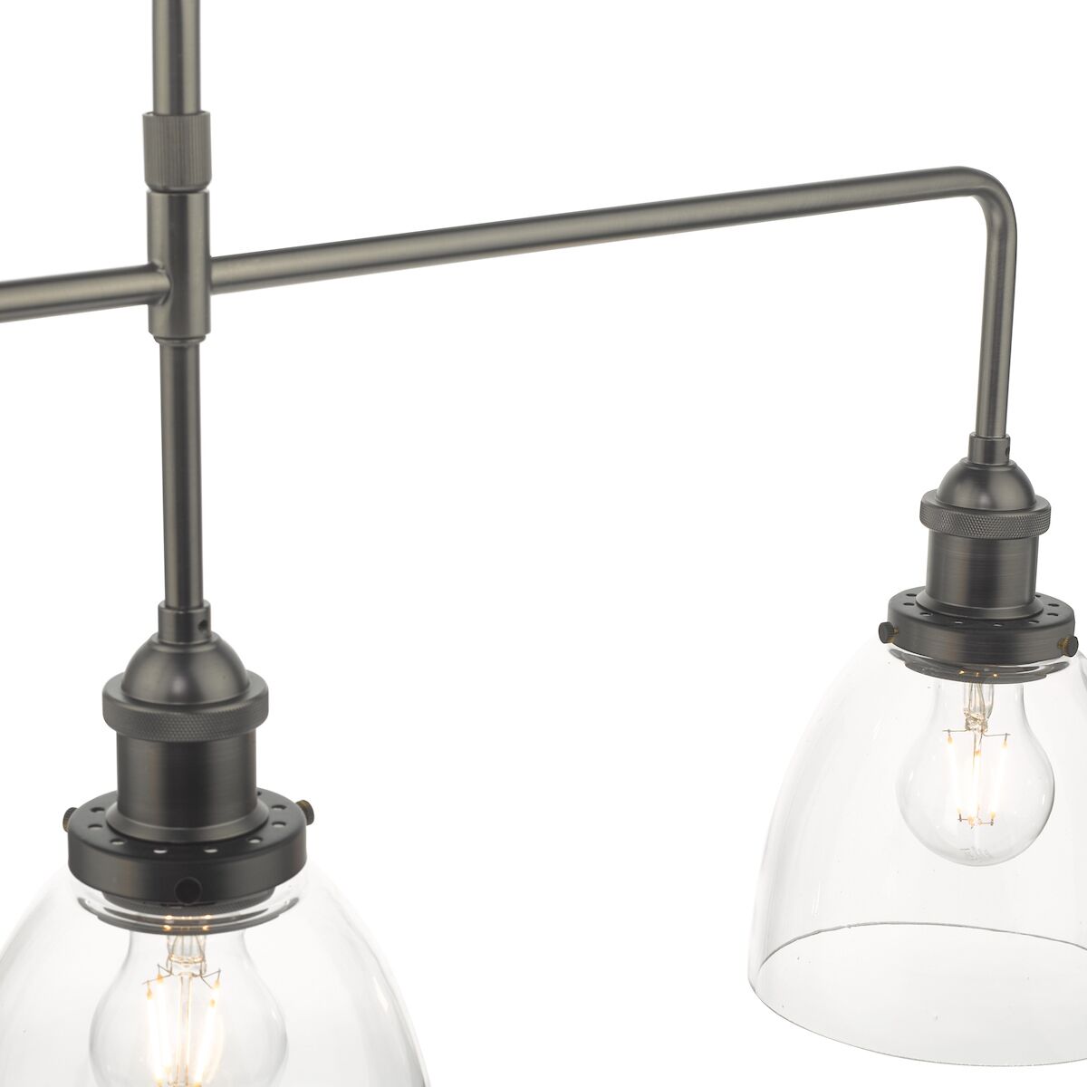 Arvin 3 Light Bar Pendant Antique Chrome & Glass<br>Antique Chrome - Image 2