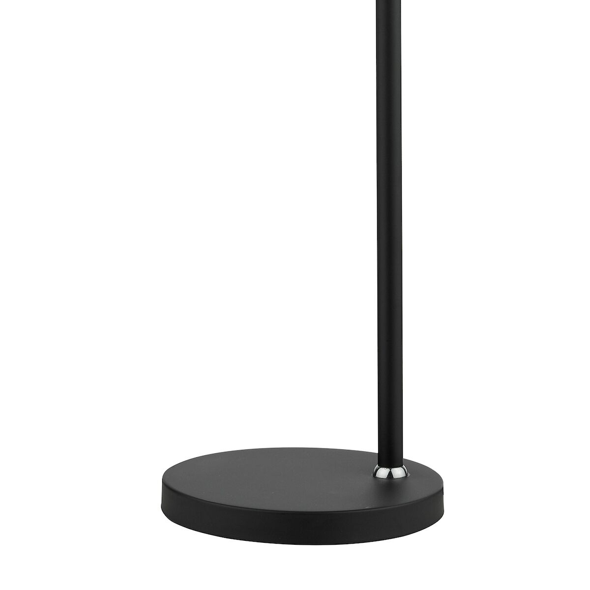 Ashworth Table Lamp Matt Black & Polished Chrome<br>Matt Black - Image 5