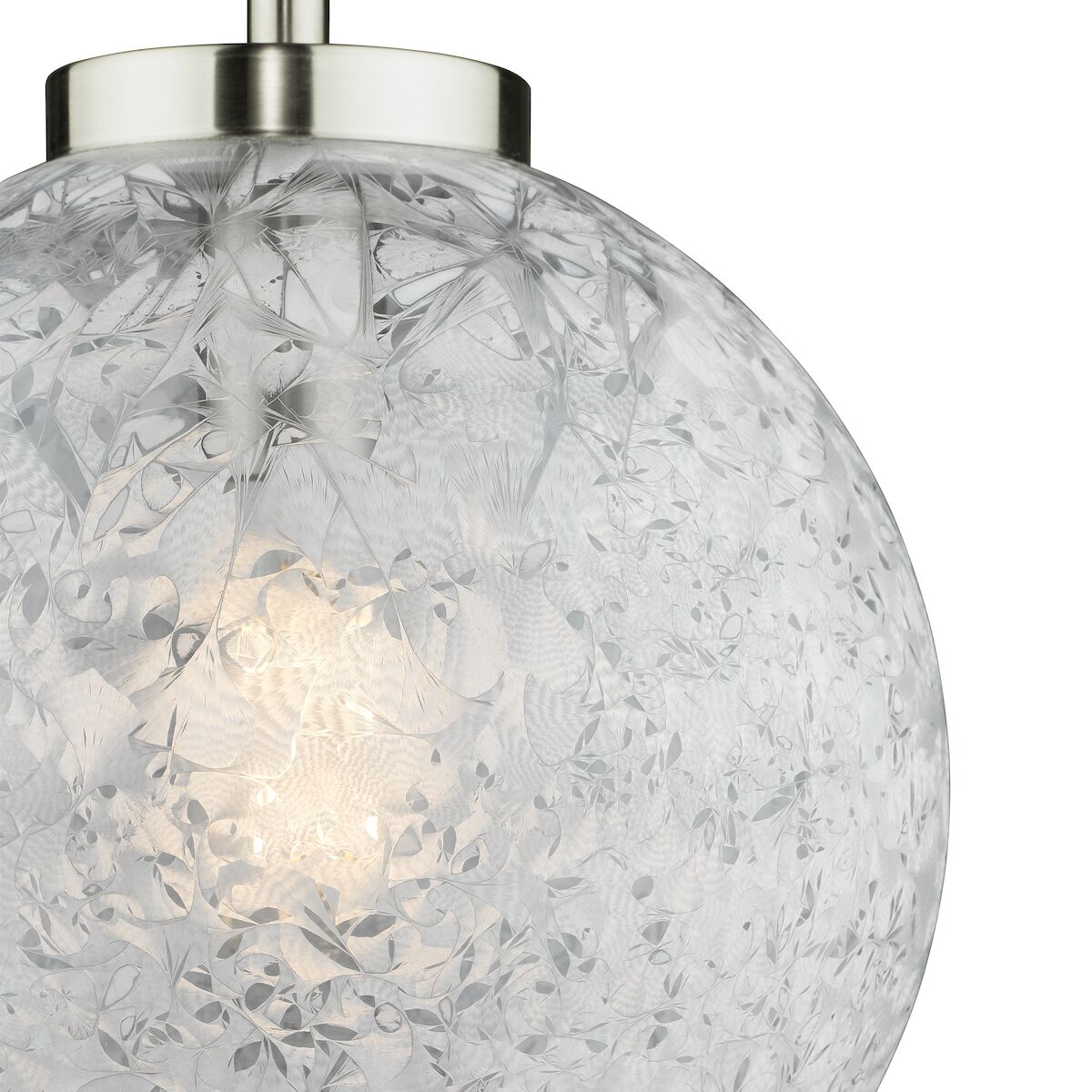 Avari Pendant Satin Nickel Frosted Glass<br>Satin Nickel - Image 3