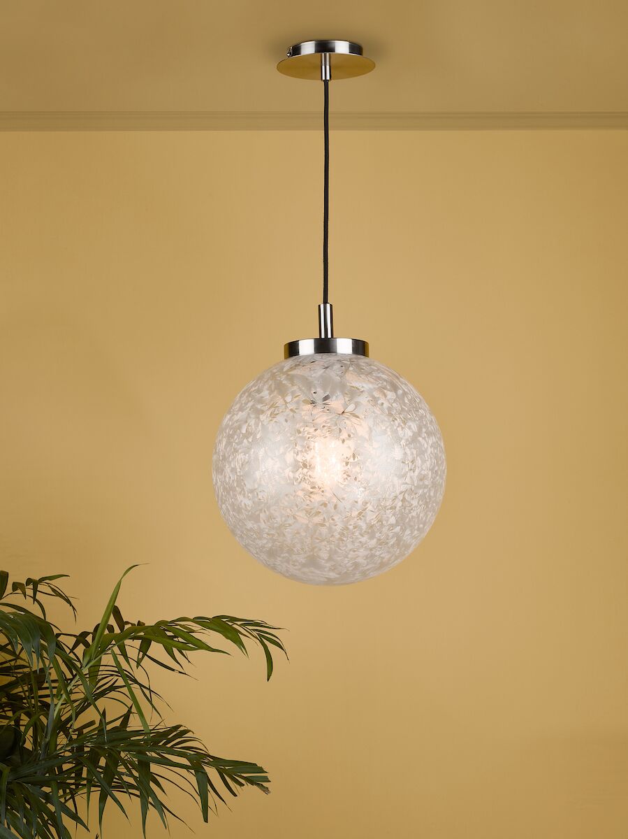 Avari Pendant Satin Nickel Frosted Glass<br>Satin Nickel - Image 5