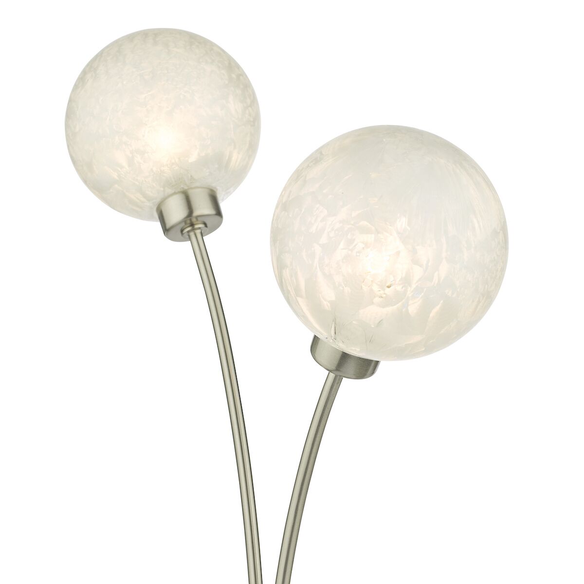 Avari 2 Light Table Lamp Satin Nickel Frosted Glass<br>Satin Nickel - Image 3