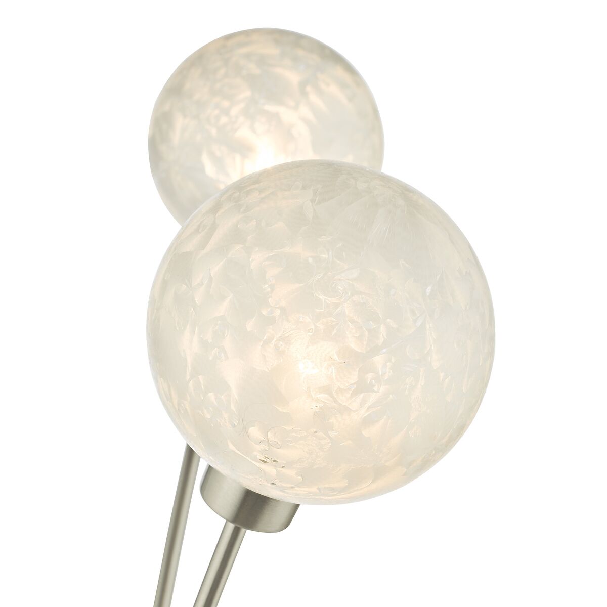 Avari 3 Light Floor Lamp Satin Nickel Frosted Glass<br>Satin Nickel - Image 3