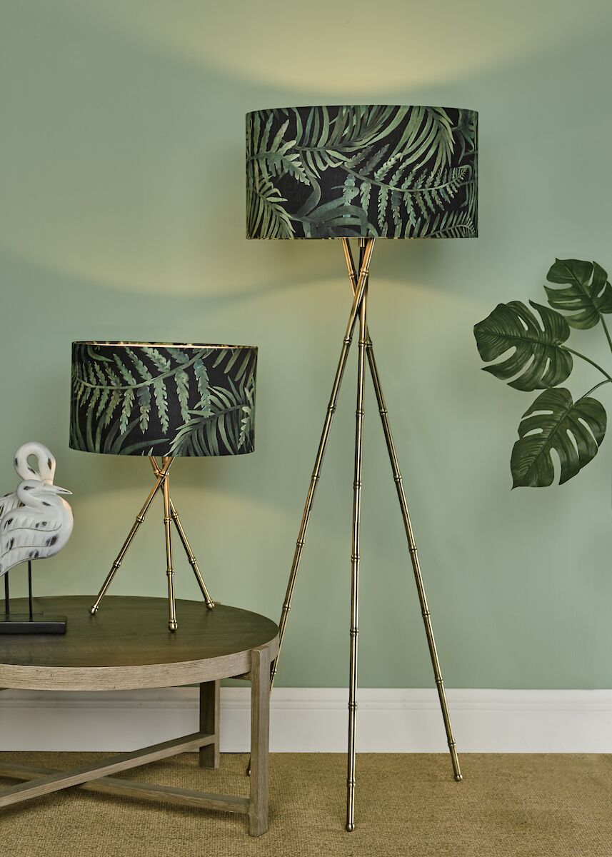 Bamboo Tripod Table Lamp Antique Brass Base Only<br>Antique Brass - Image 2