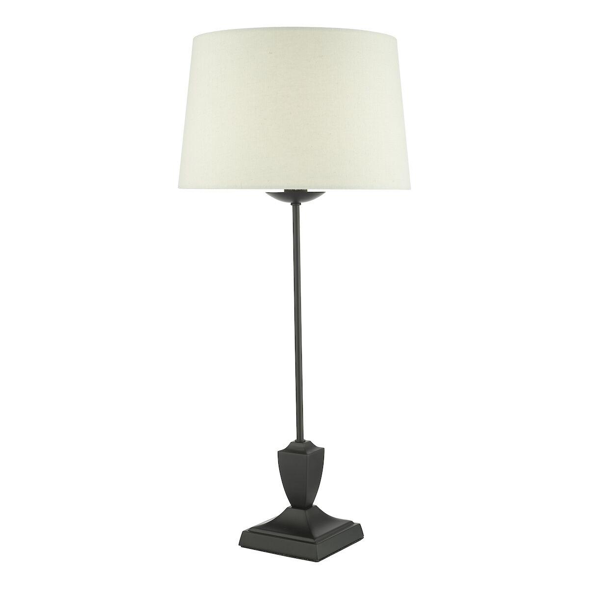 Bessa Table Lamp Satin Black With Shade <br>Satin Black