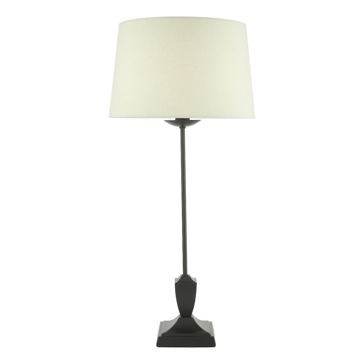 Bessa Table Lamp Satin Black With Shade <br>Satin Black - Image 4