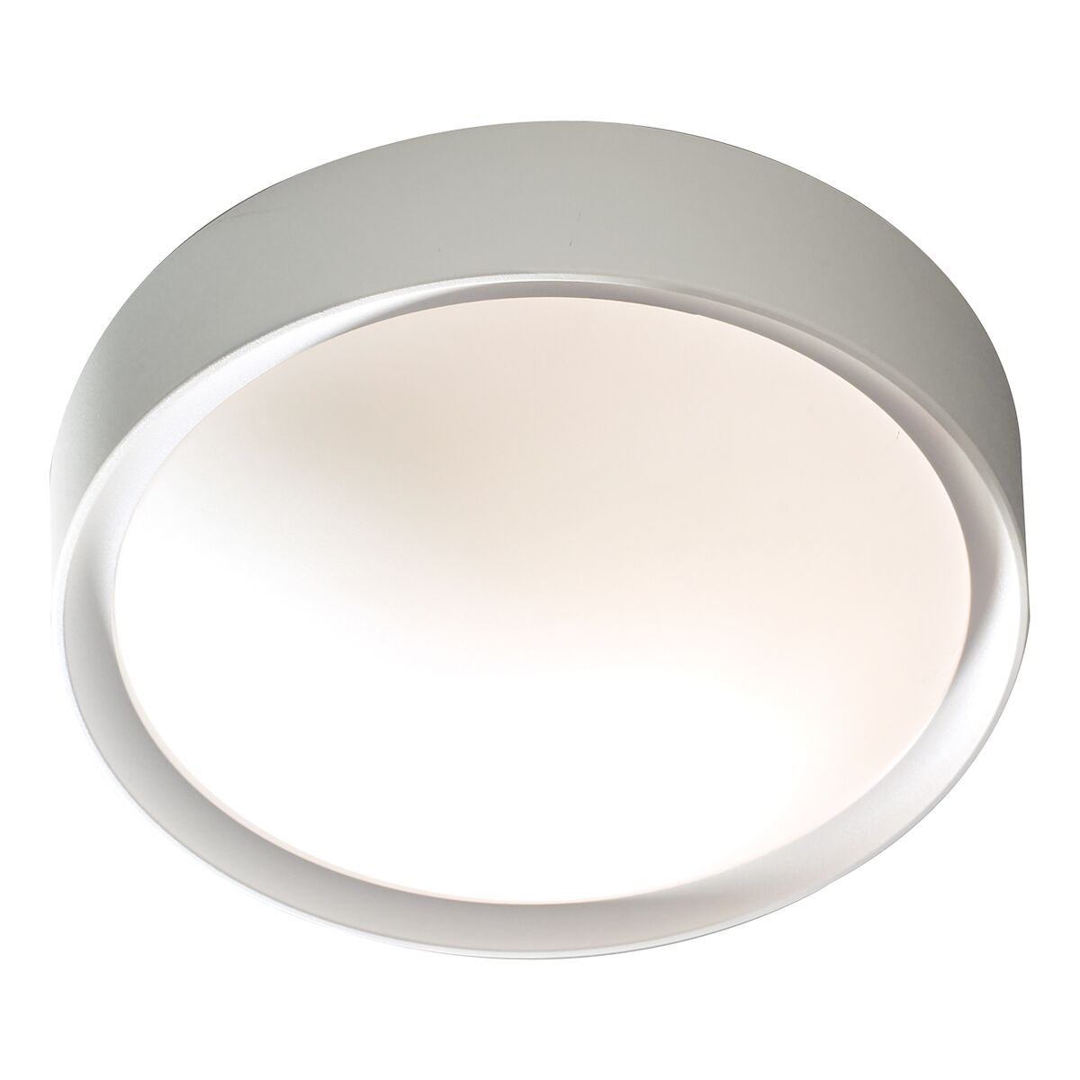 Beta Bathroom Flush White Acrylic & Opal Glass IP44White