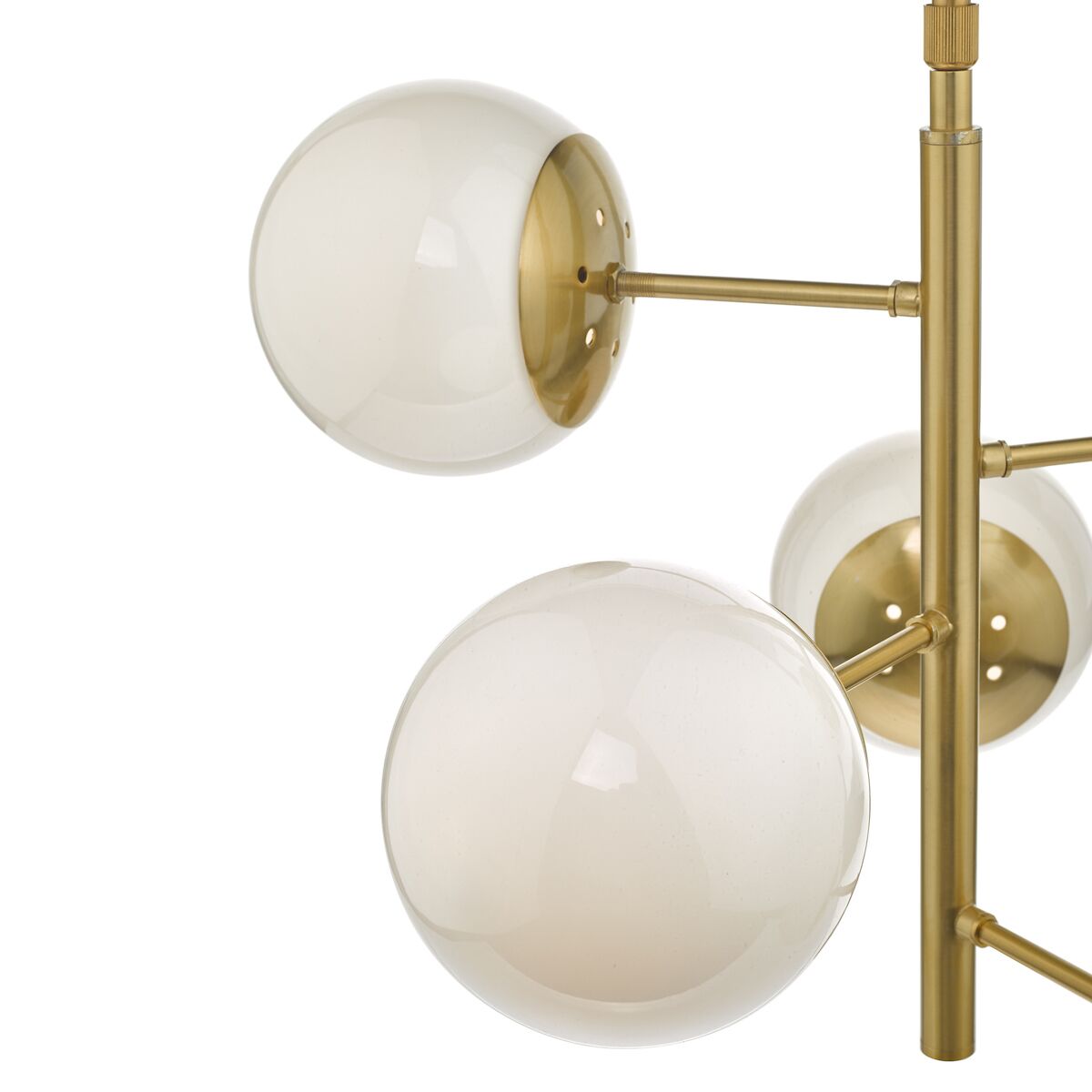 Bombazine 5 Light Pendant Natural Brass & Opal Glass<br>Natural Solid Brass - Image 3