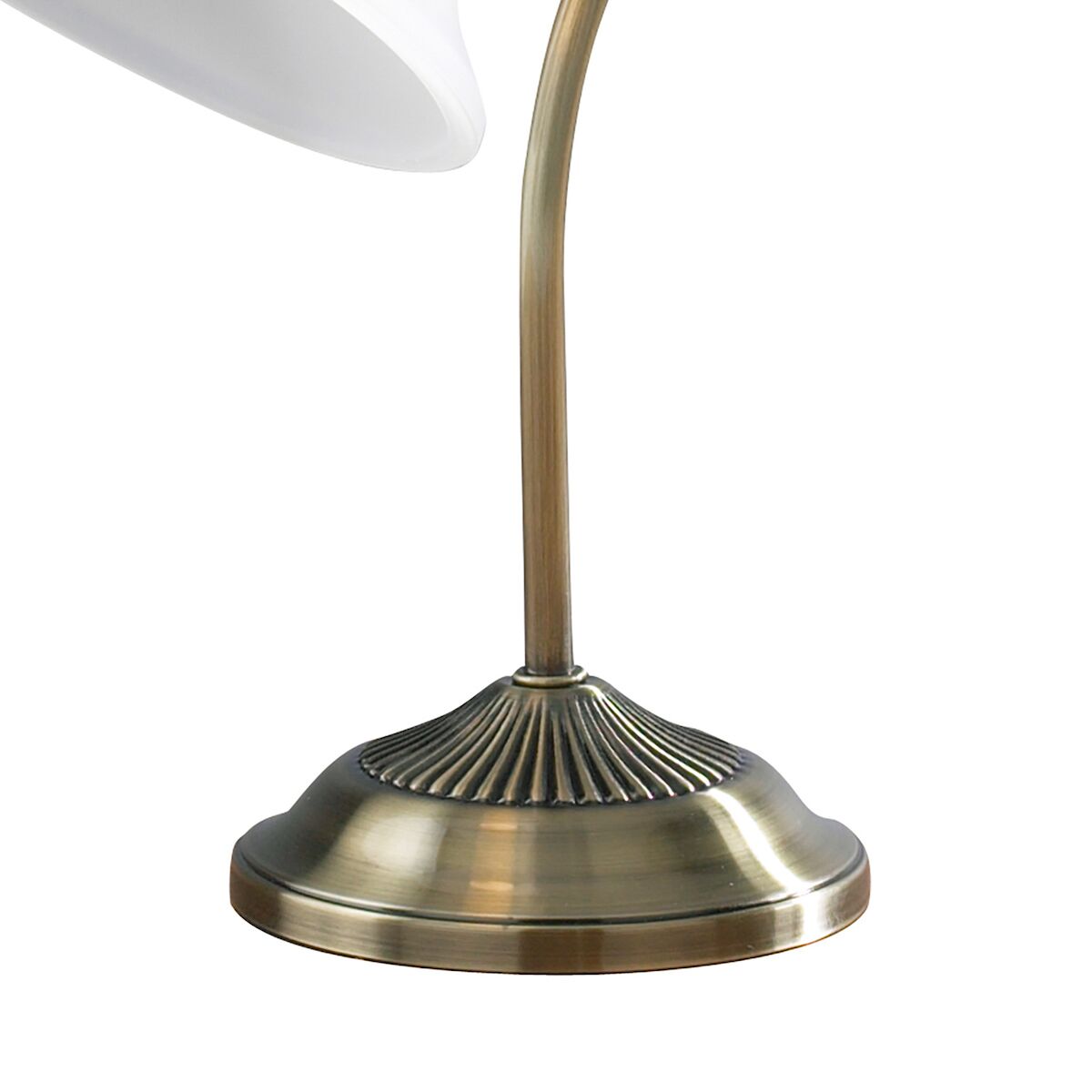 Boston Table Lamp Antique Brass Opaque Glass<br>Antique Brass - Image 2