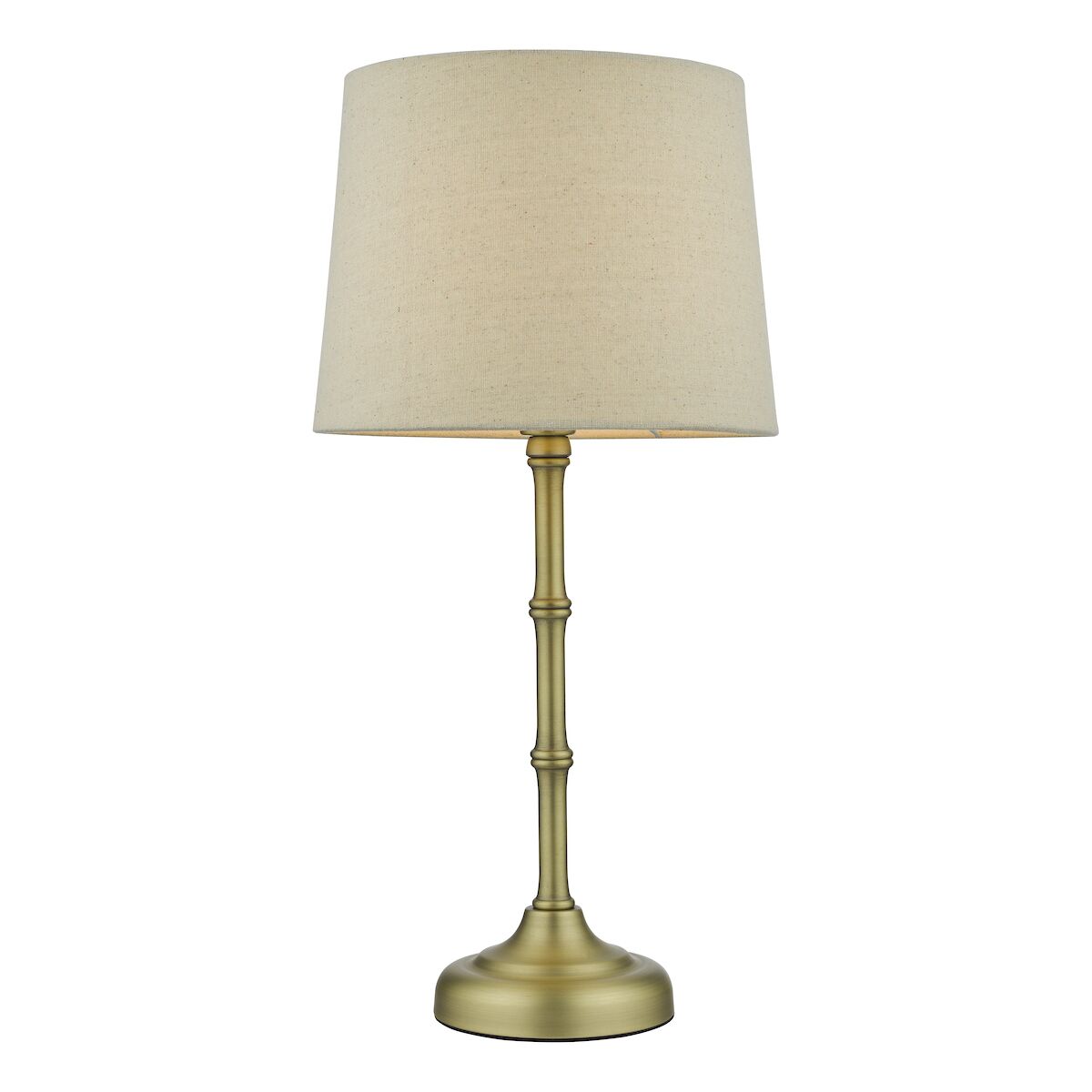 Cane Table Lamp Antique Brass With Shade <br>Antique Brass