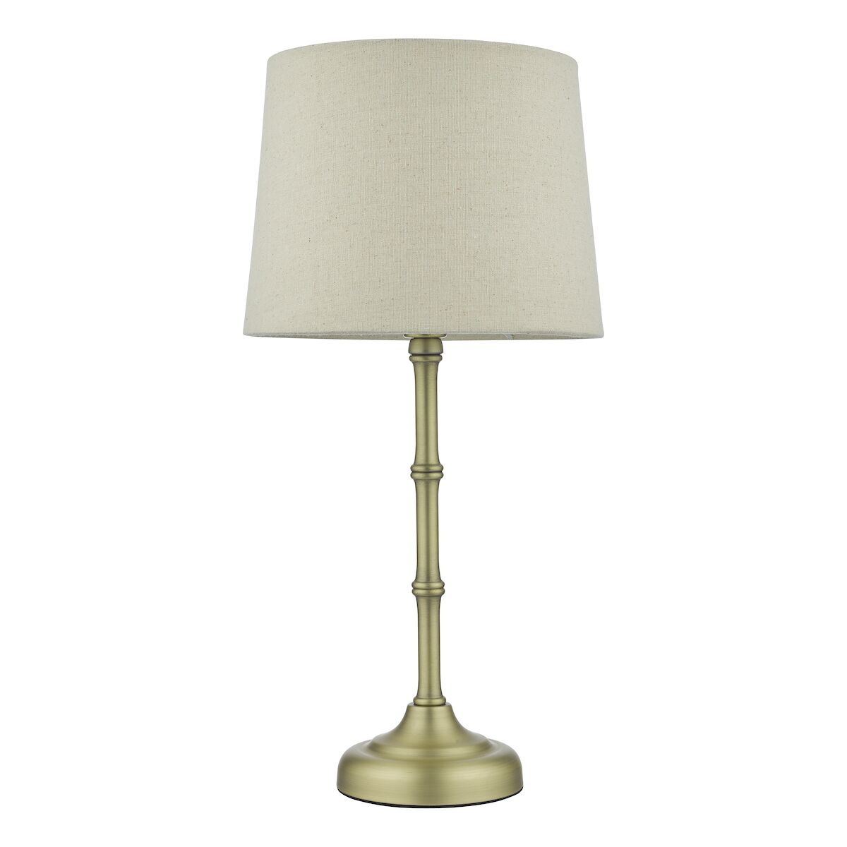 Cane Table Lamp Antique Brass With Shade <br>Antique Brass - Image 2
