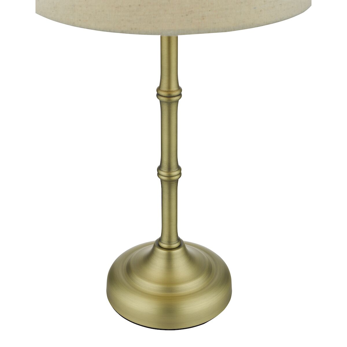 Cane Table Lamp Antique Brass With Shade <br>Antique Brass - Image 4