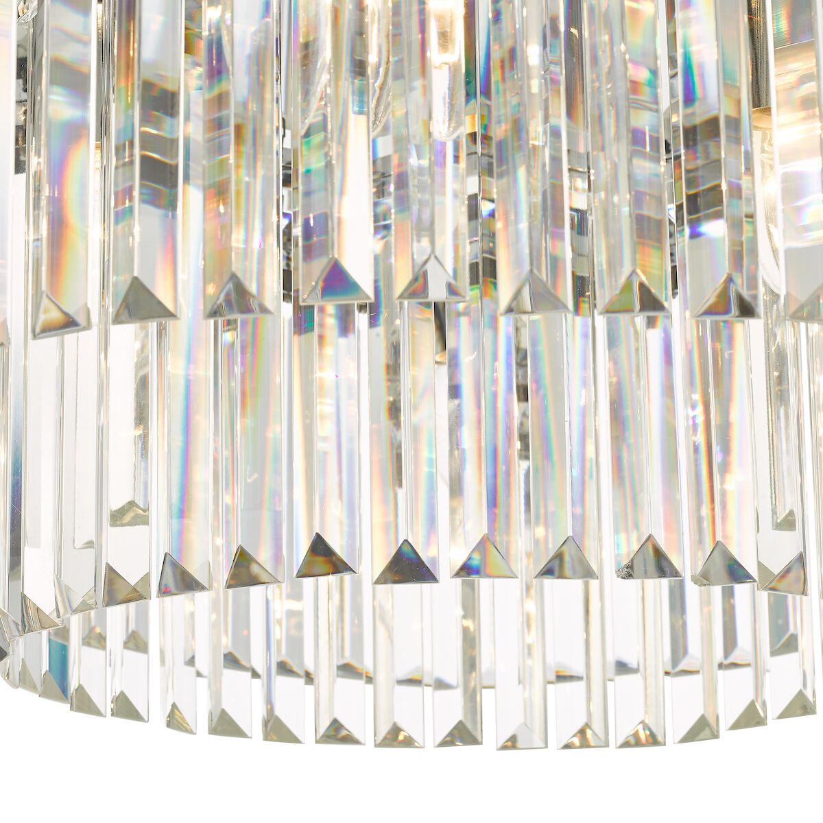 Celeus 6 Light Flush Matt Anthracite & Crystal<br>Matt Black - Image 4
