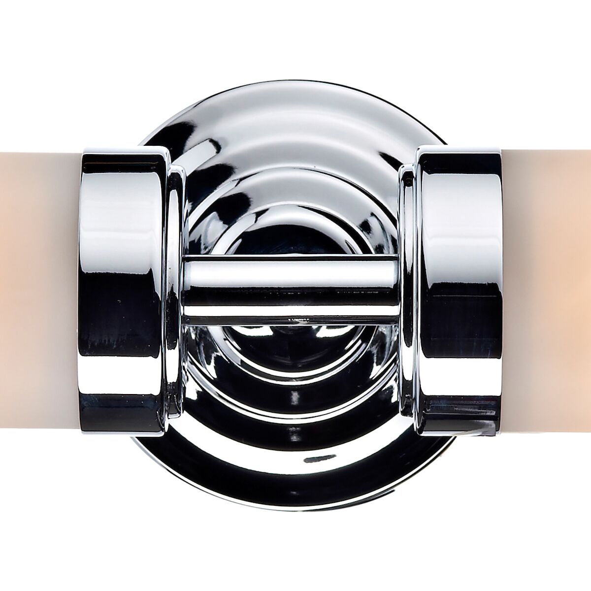 Century Bathroom 2 Light Wall Light Polished Chrome Opal Glass IP44<br>Polished Chrome - Image 2
