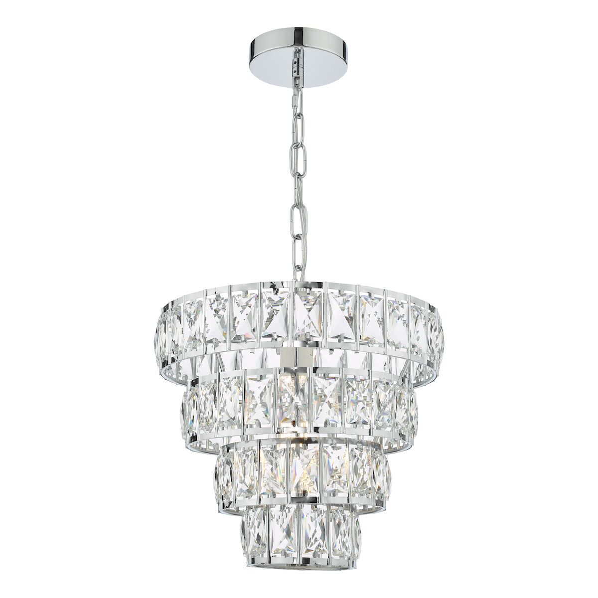 Cerys Single Pendant Polished Chrome Crystal<br>Polished Chrome - Image 5