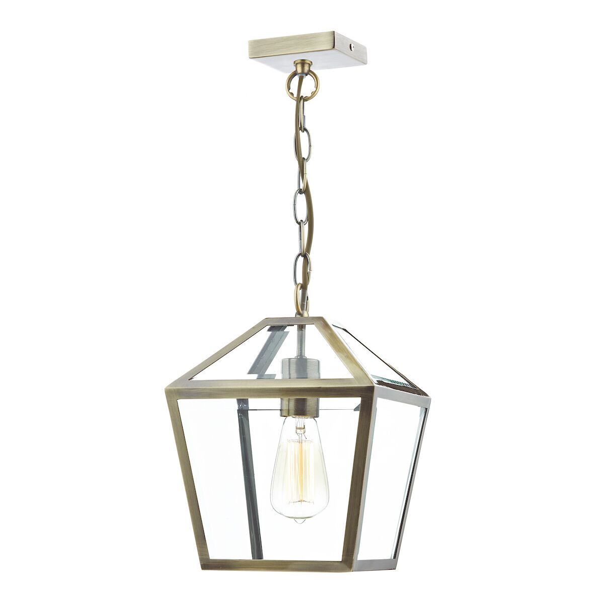 Churchill 1 Light Pendant Antique Brass<br>Antique Brass