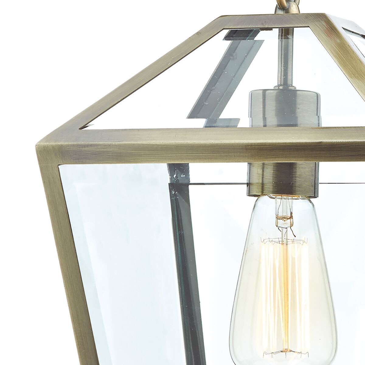 Churchill 1 Light Pendant Antique Brass<br>Antique Brass - Image 3