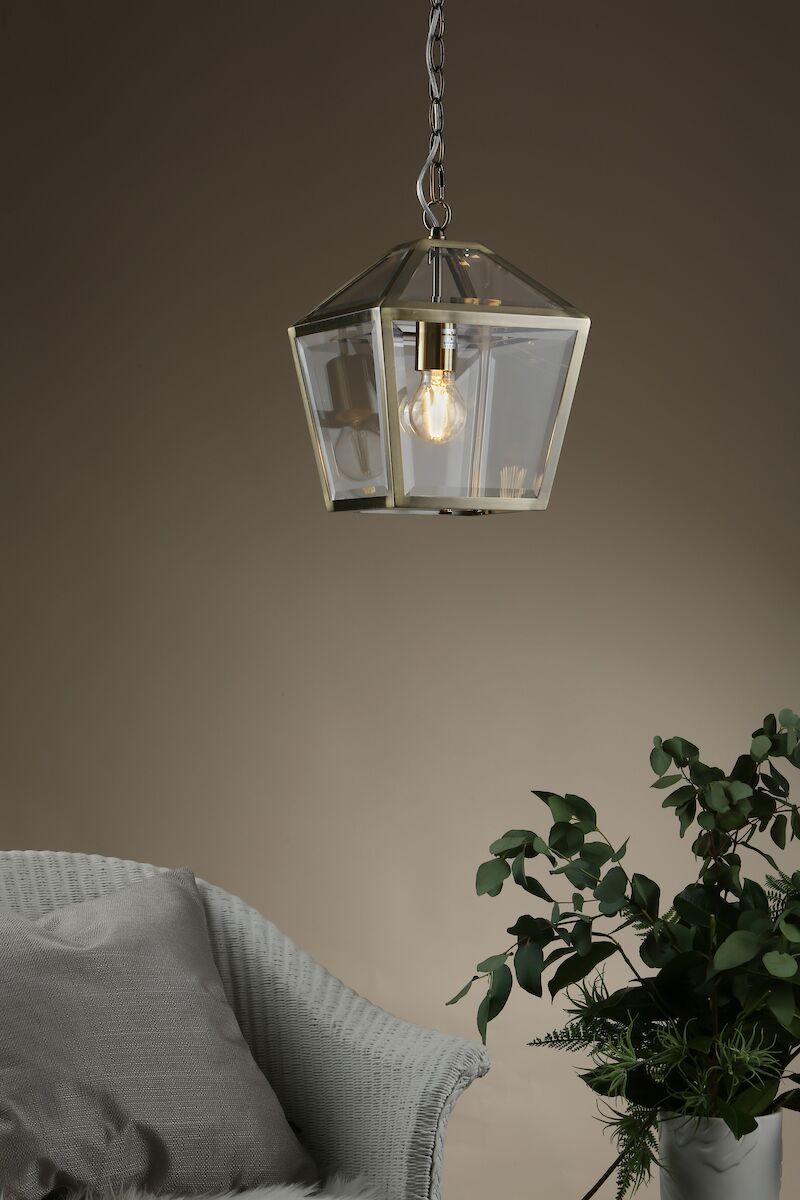 Churchill 1 Light Pendant Antique Brass<br>Antique Brass - Image 5