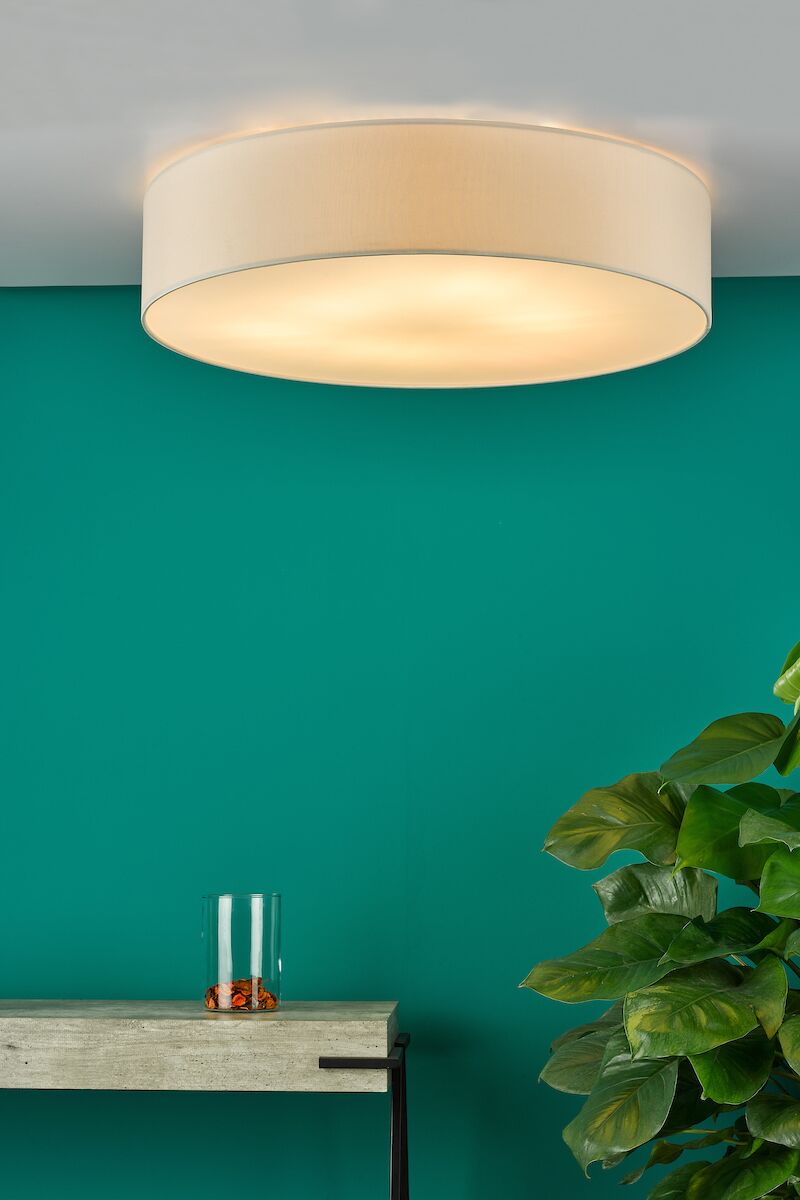 Cierro 6 Light Flush Taupe With Diffuser 80cm<br>Taupe - Image 5