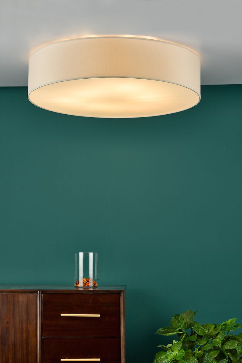 Cierro 6 Light Flush Taupe With Diffuser 80cm<br>Taupe - Image 6