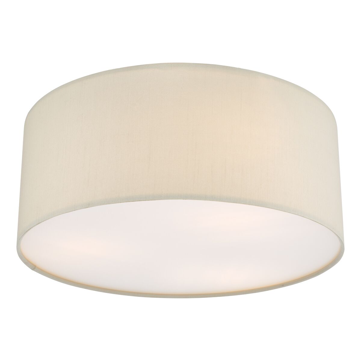 Cierro 3 Light Flush Taupe With Diffuser 40cm<br>Taupe