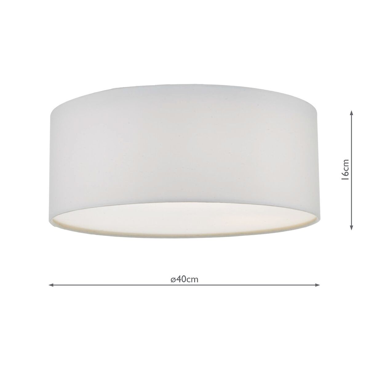 Cierro 3 Light Flush Ivory 40cm<br>Ivory - Image 5