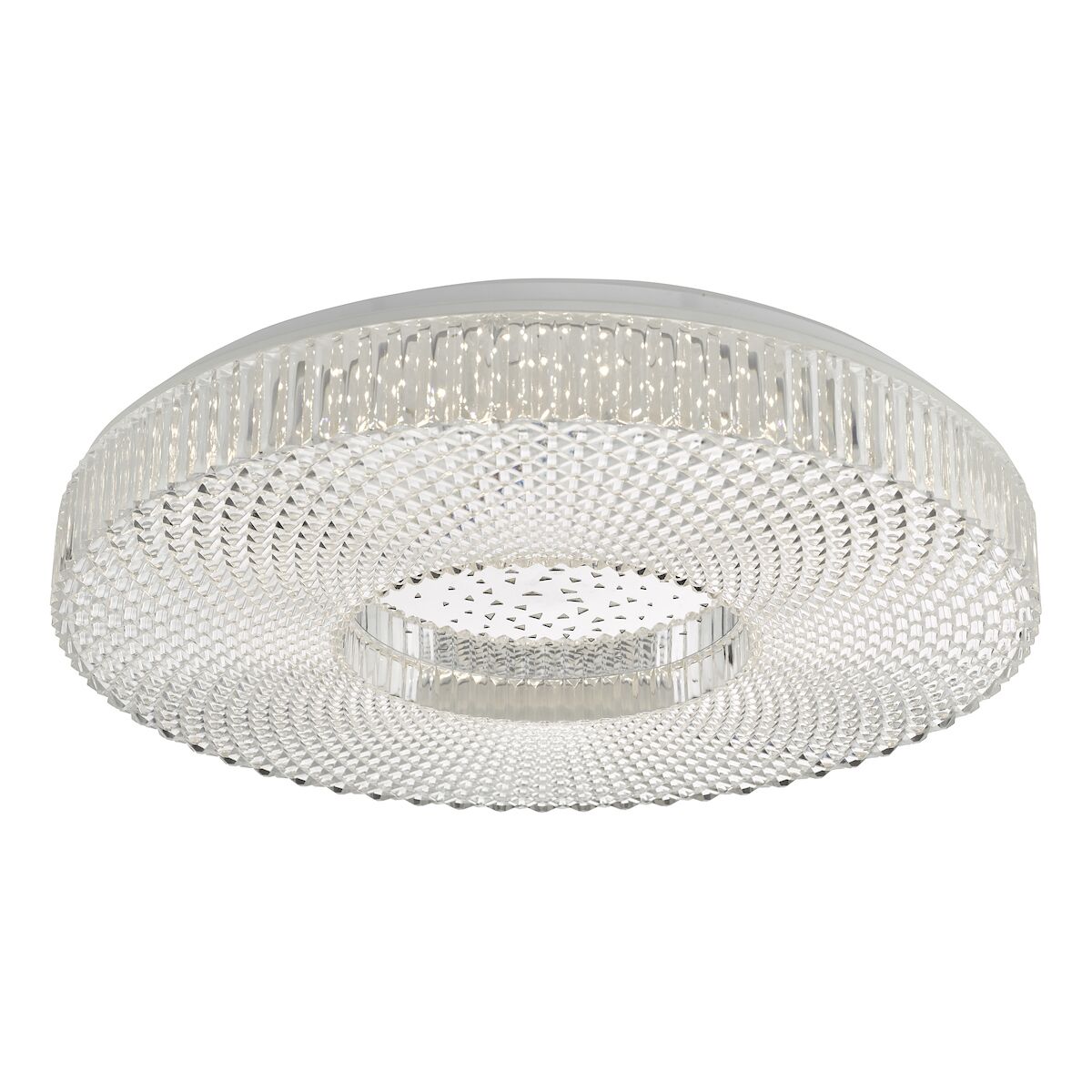 Cimona Flush Acrylic Large LED<br>Clear