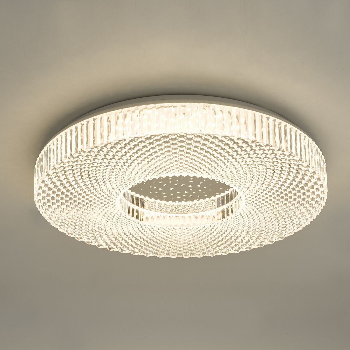 Cimona Flush Acrylic Large LED<br>Clear - Image 3