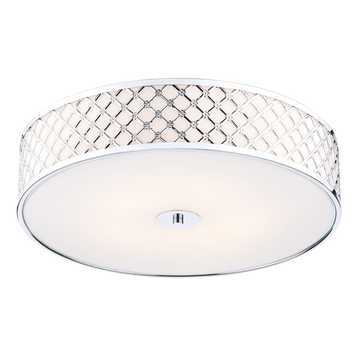 Civic 5 Light Flush Large Polished Chrome<br>Polished Chrome
