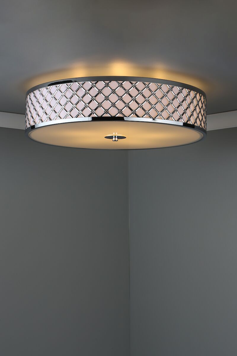Civic 5 Light Flush Large Polished Chrome<br>Polished Chrome - Image 6
