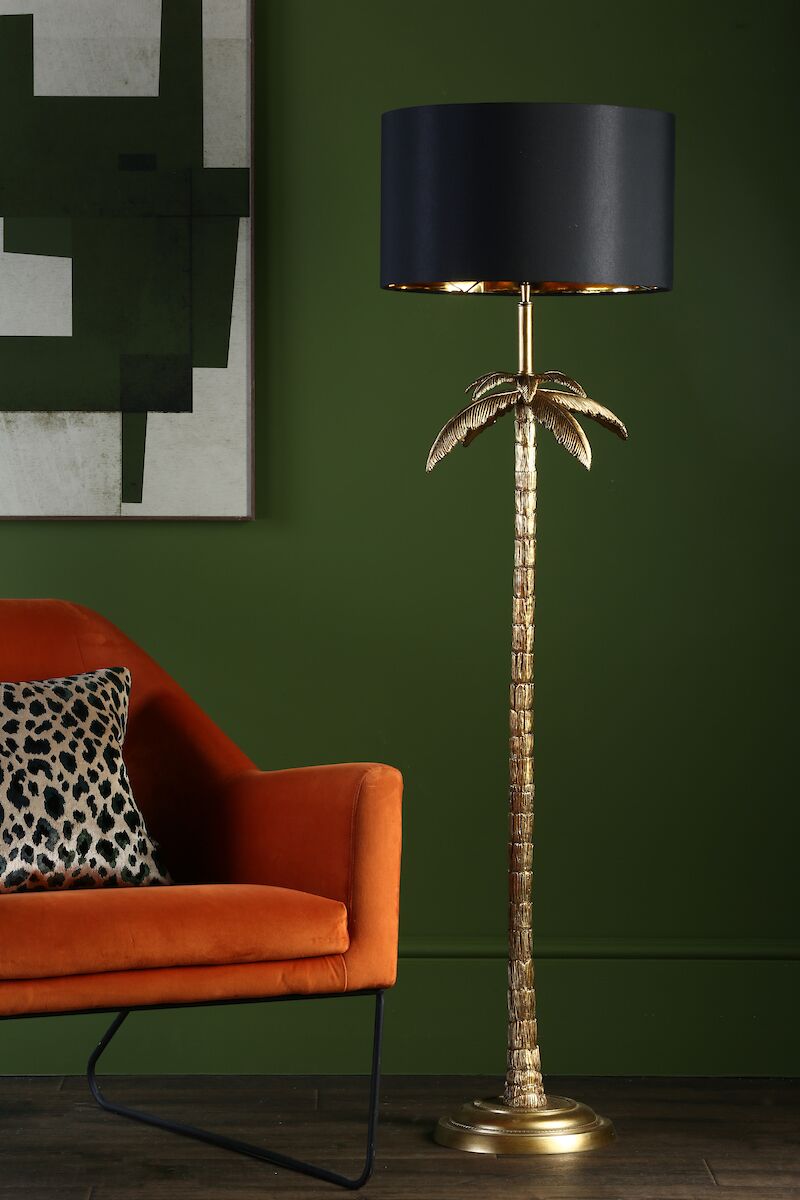 Coco Floor Lamp Antique Gold With Shade <br>Antique Gold - Image 8