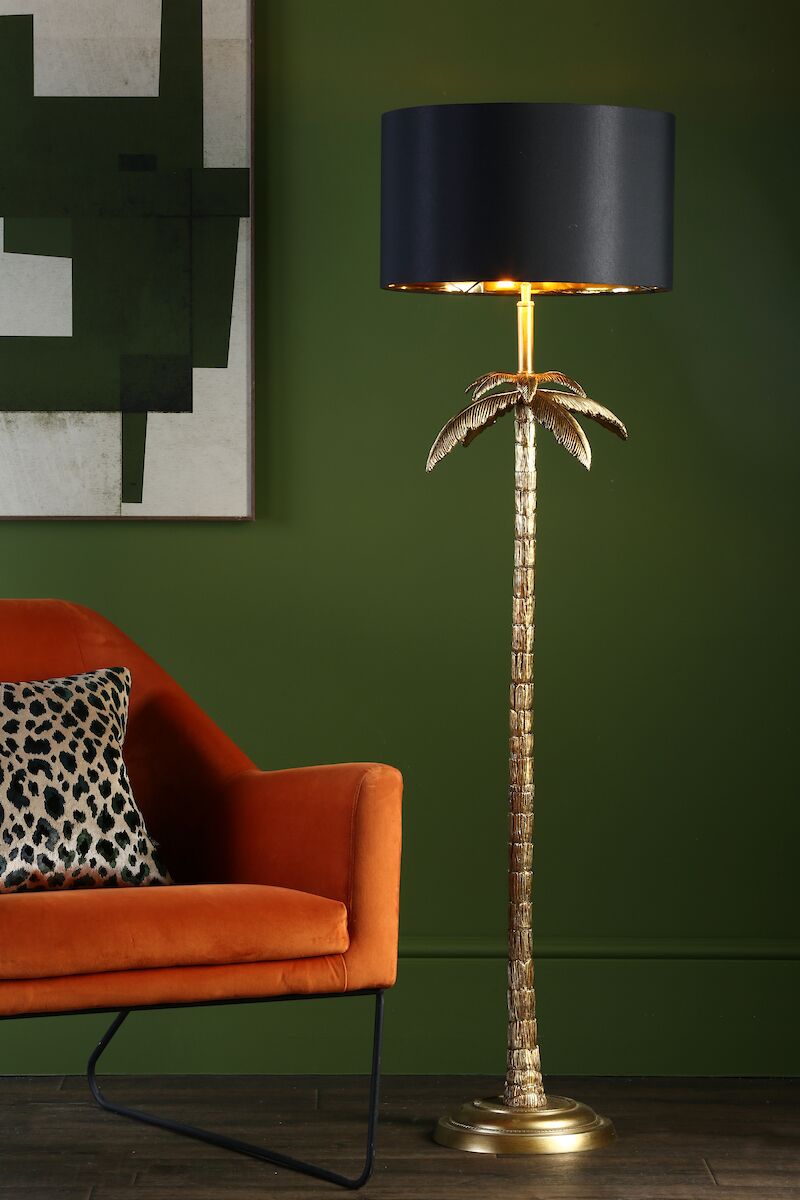Coco Floor Lamp Antique Gold With Shade <br>Antique Gold - Image 9