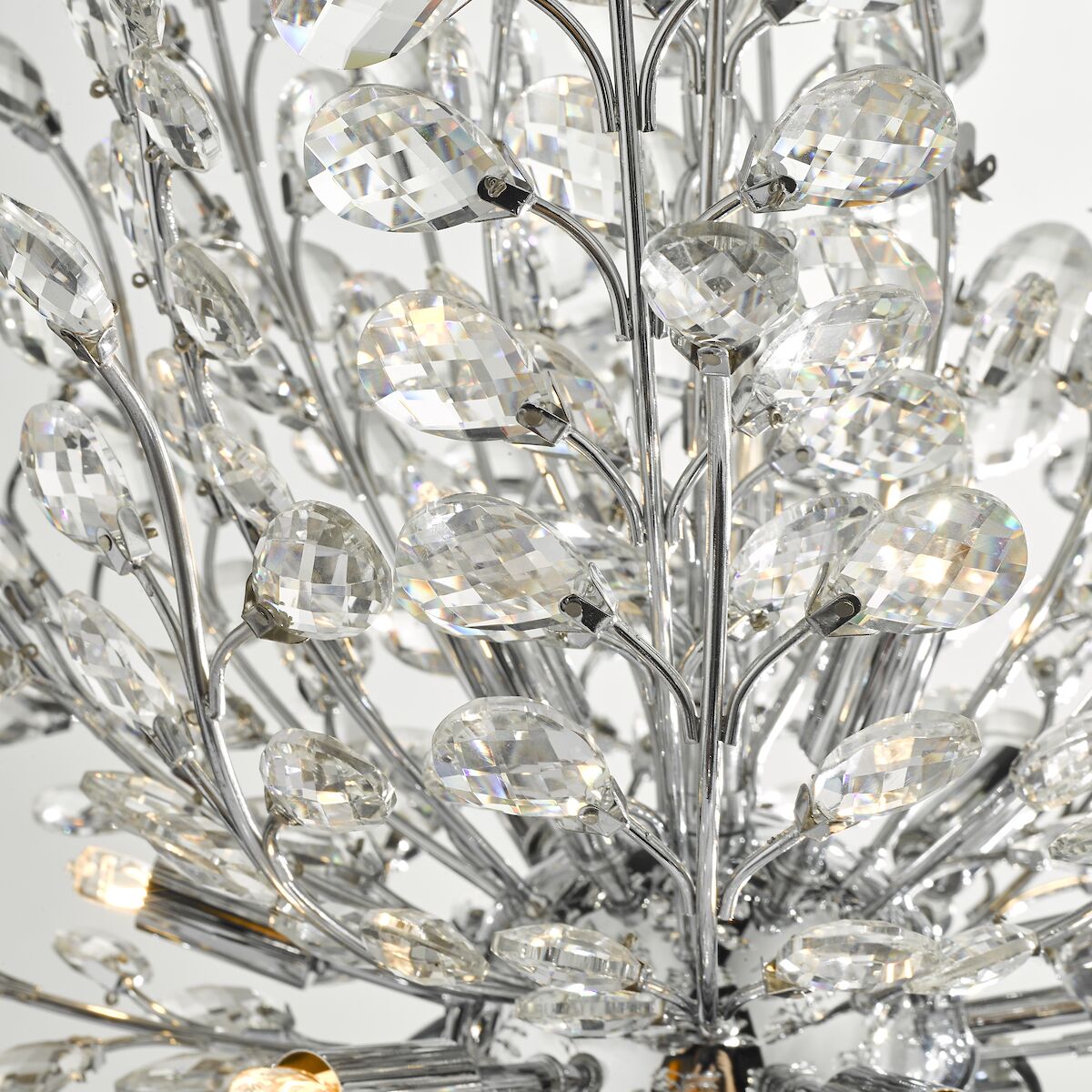 Cordelia 9 Light Pendant Polished Chrome & Crystal<br>Polished Chrome - Image 4