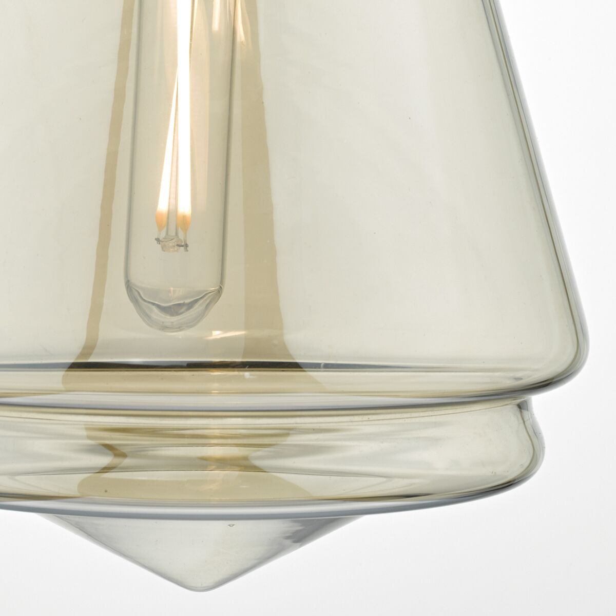Curtis Pendant Antique Brass & Champagne Glass<br>Antique Brass - Image 3