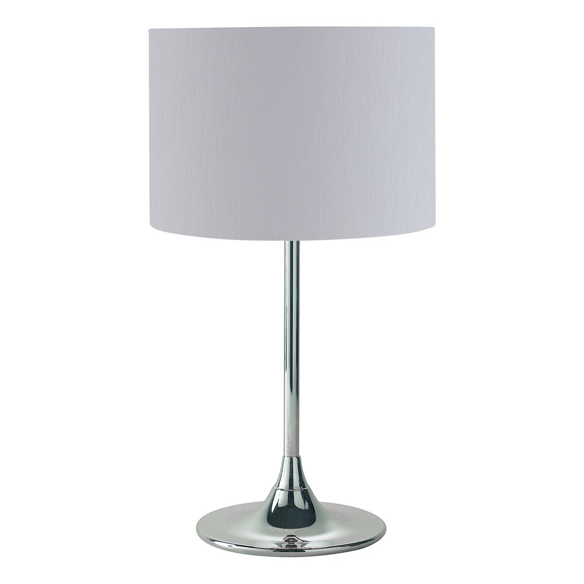 Delta Table Lamp Polished Chrome With Shade <br>Polished Chrome - Image 2