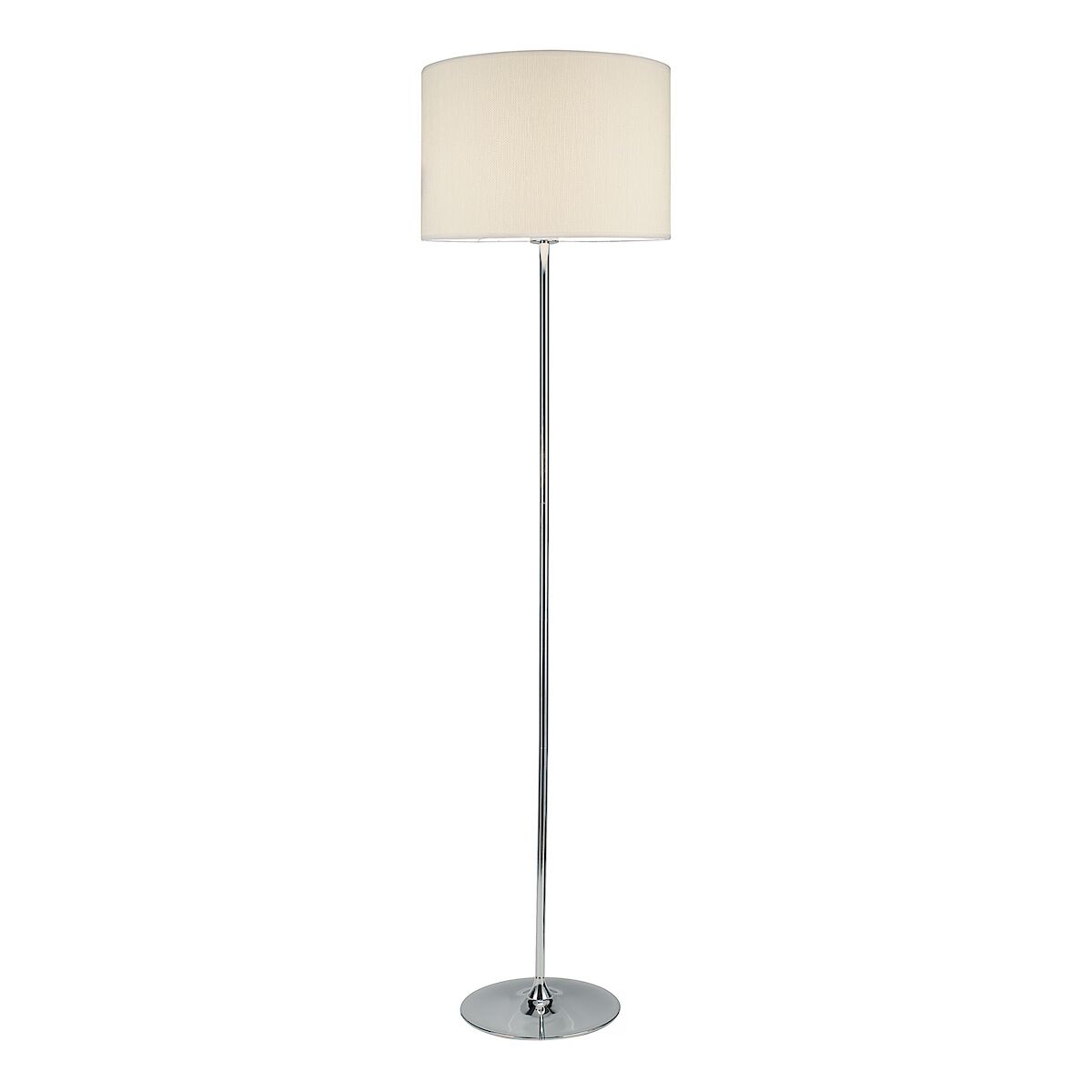 Delta Floor Lamp Polished Chrome With Shade <br>Polished Chrome