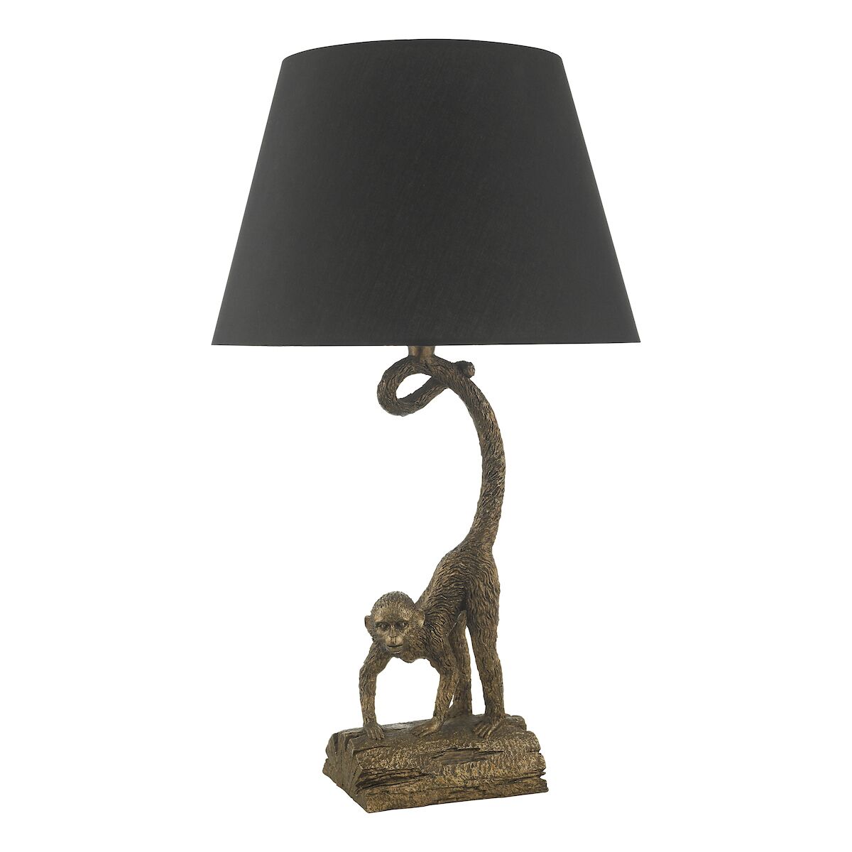 Dwayne Monkey Table Lamp Bronze With Shade Matt Bronze - Image 2