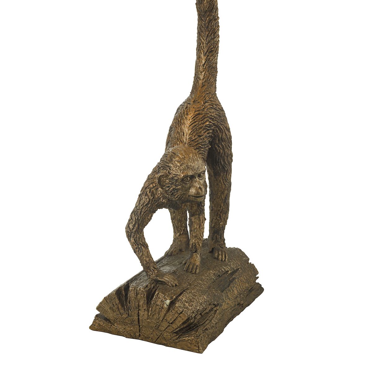 Dwayne Monkey Table Lamp Bronze With Shade Matt Bronze - Image 4