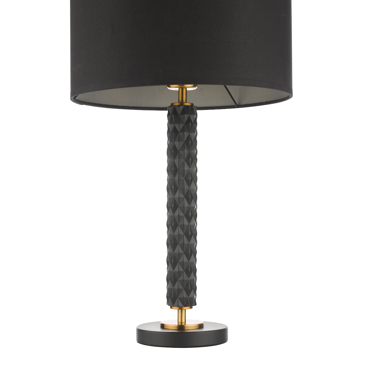 Emani Table Lamp Black Aged Gold With Shade <br>Black - Image 3