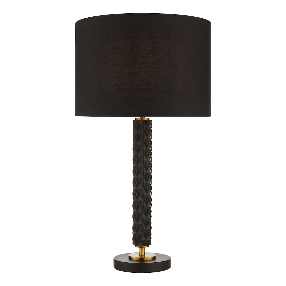 Emani Table Lamp Black Aged Gold Base Only<br>Black