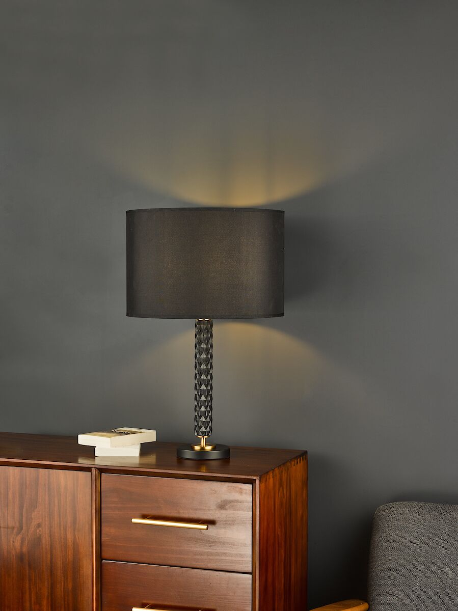 Emani Table Lamp Black Aged Gold Base Only<br>Black - Image 6