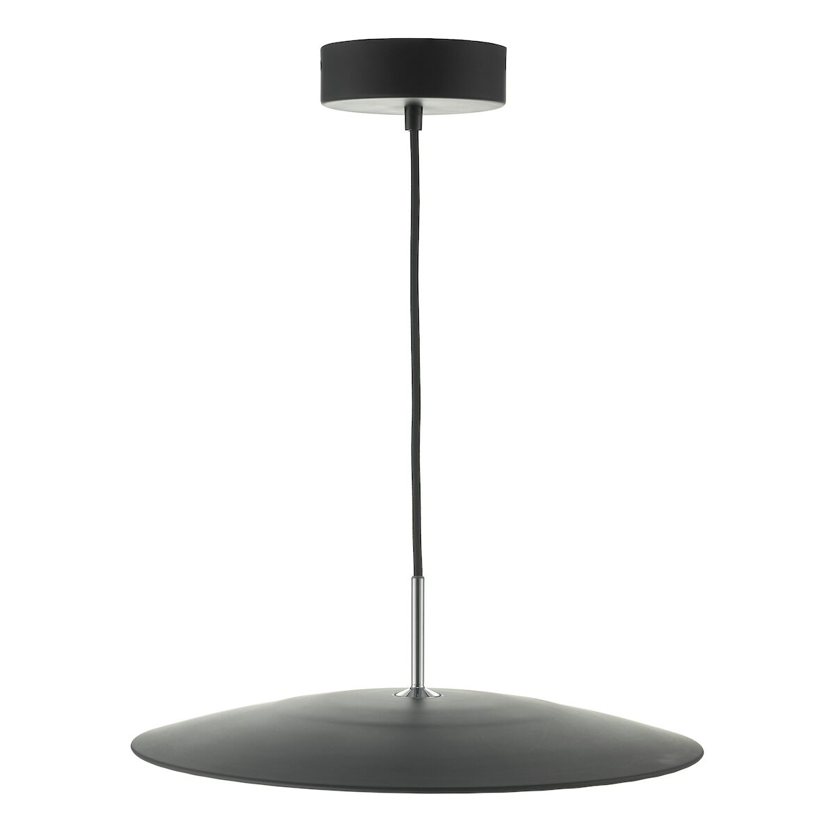 Enoch Pendant Matt Black & Stainless Steel LED<br>Matt Black - Image 2