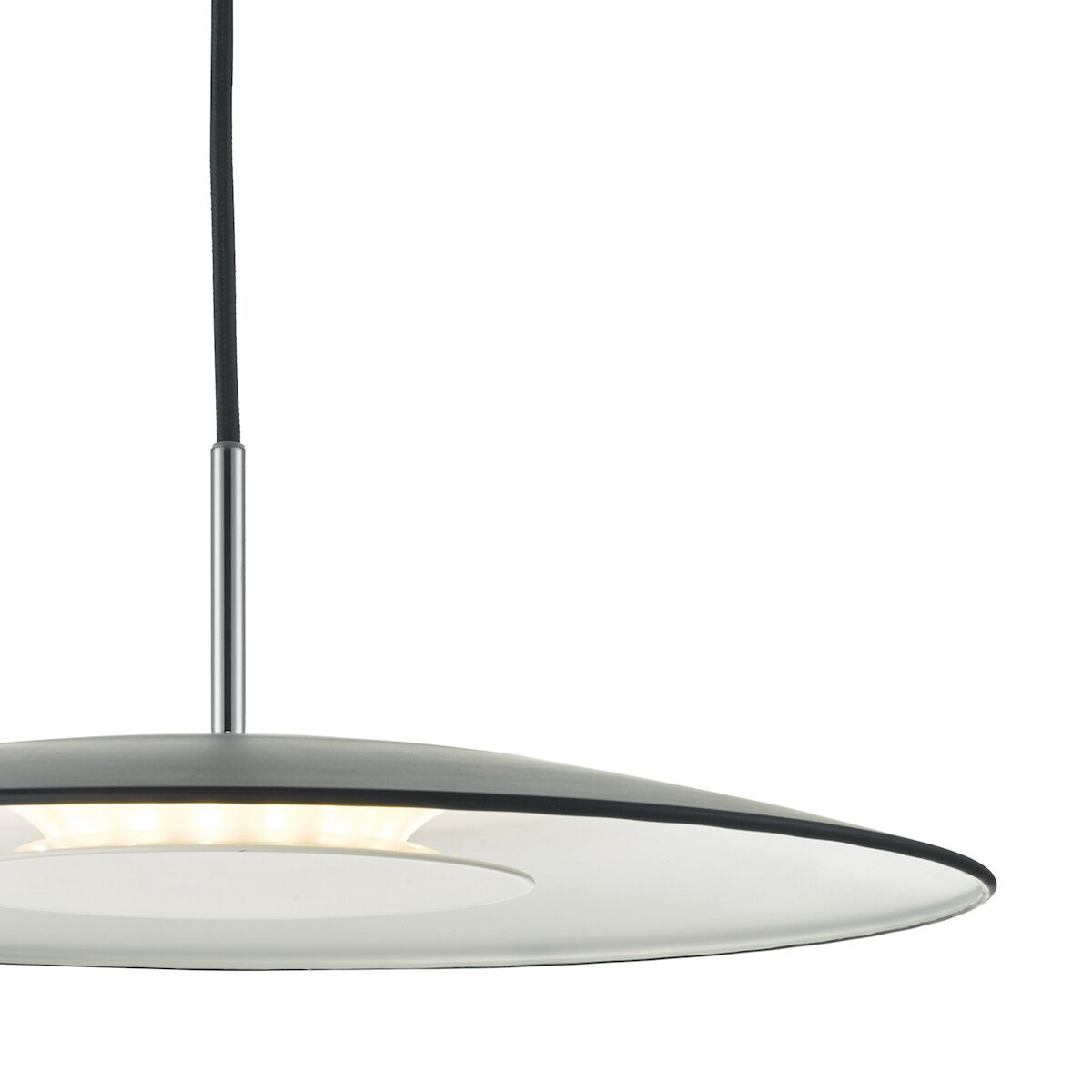 Enoch Pendant Matt Black & Stainless Steel LED<br>Matt Black - Image 4